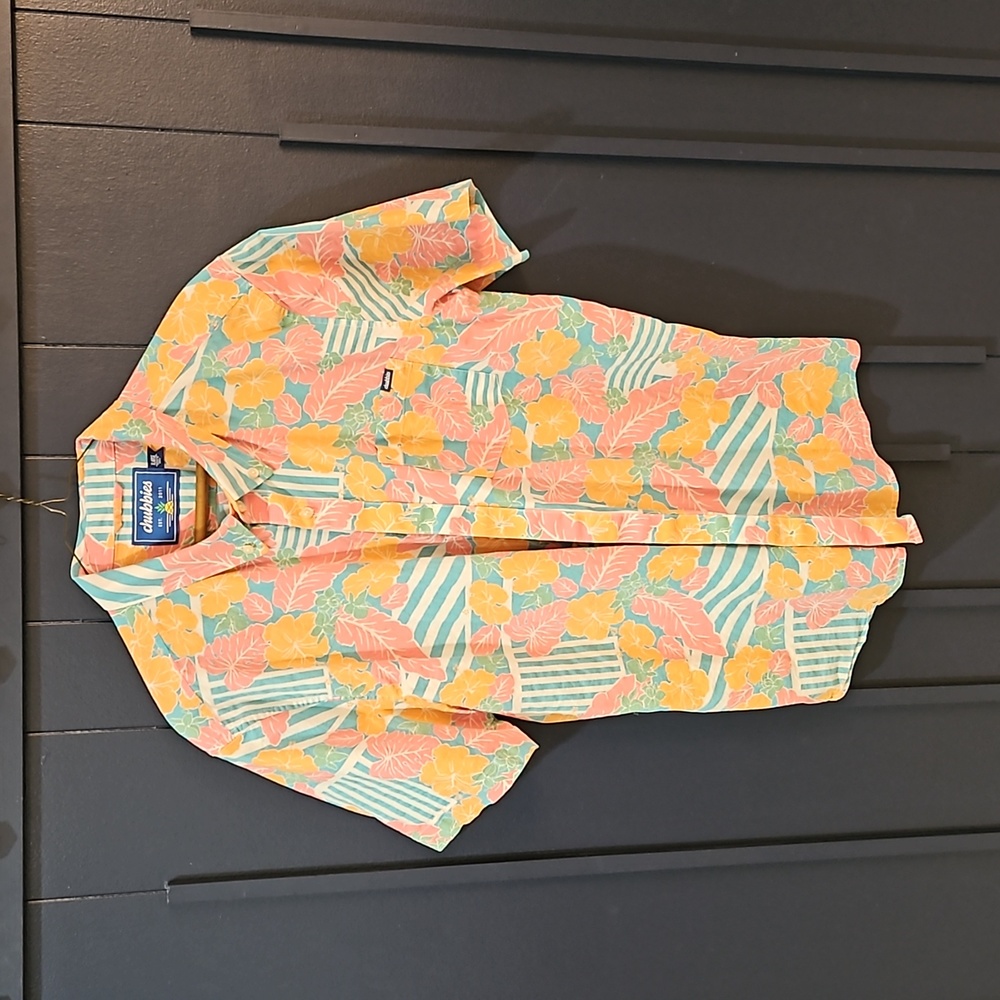 Chubbies, xl, floral button down